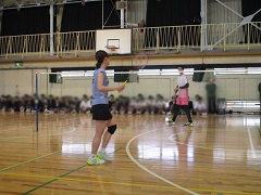 島田選手との模範演技の写真