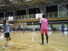 生徒との対戦の写真