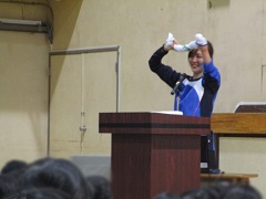 豊田選手の障害についての講演の写真3