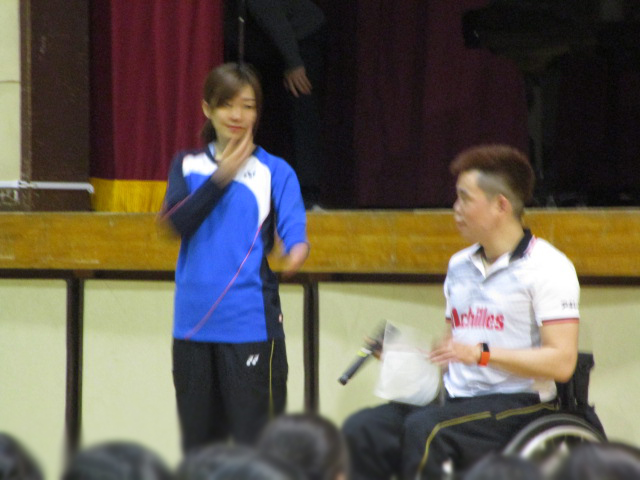 豊田まみ子選手、渡辺敦也選手の写真2 豊田まみ子選手、渡辺敦也選手の写真2