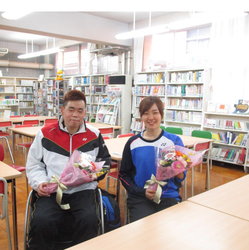 豊田まみ子選手、渡辺敦也選手の写真6 豊田まみ子選手、渡辺敦也選手の写真6
