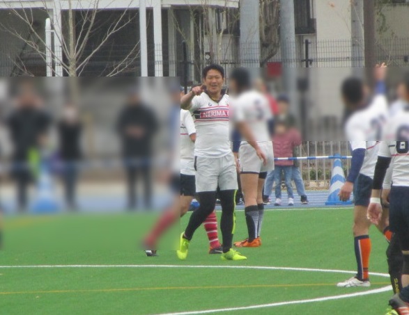 ラグビーデモンストレーション試合の様子の写真 ラグビーデモンストレーション試合の様子の写真