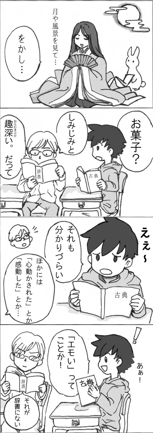 古典の4コマまんが 古典の4コマまんが
