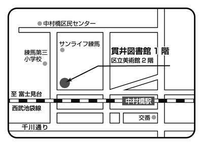 貫井図書館の地図