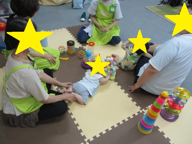 同室保育の様子