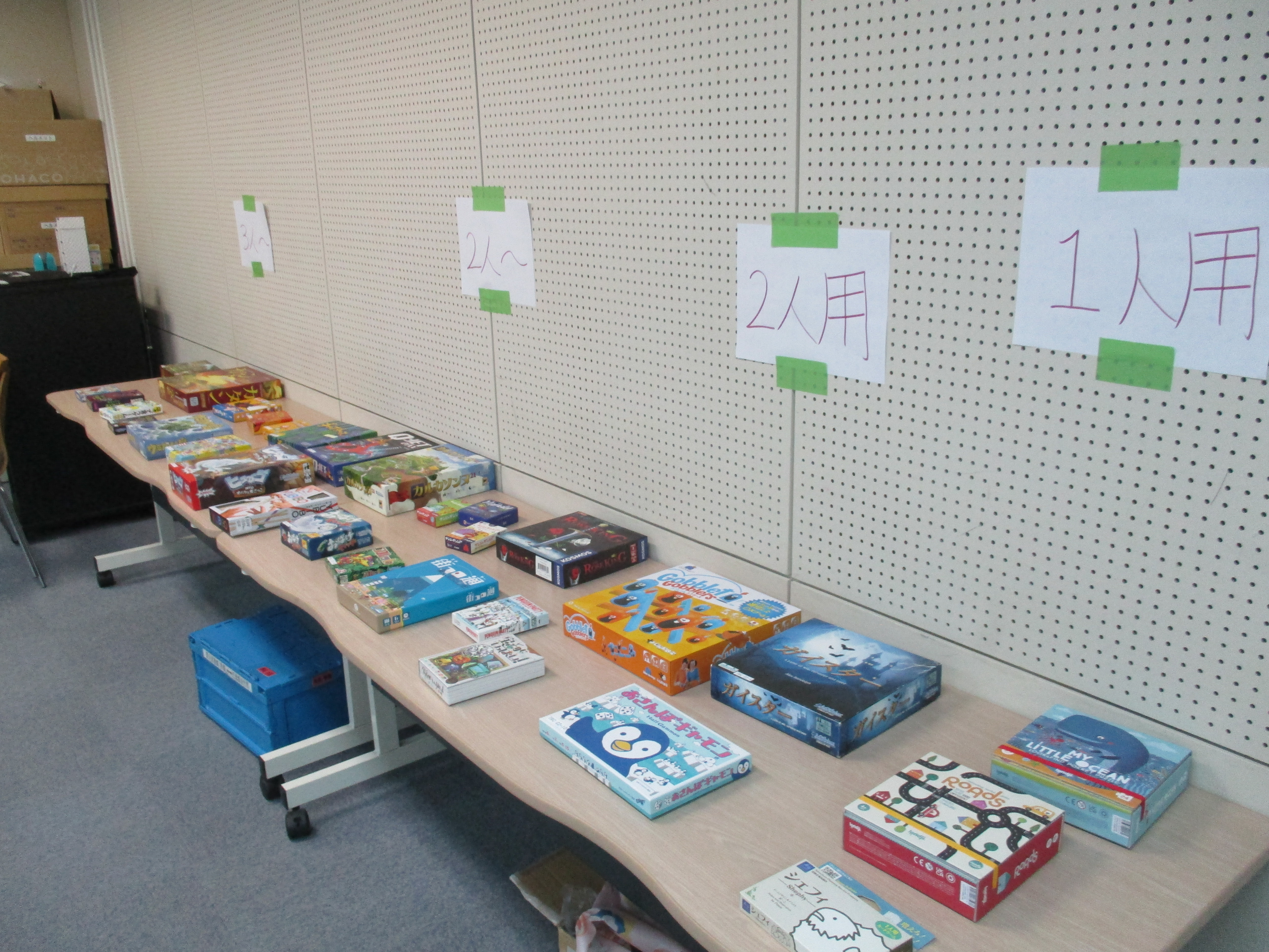 使用したボードゲーム 使用したボードゲーム