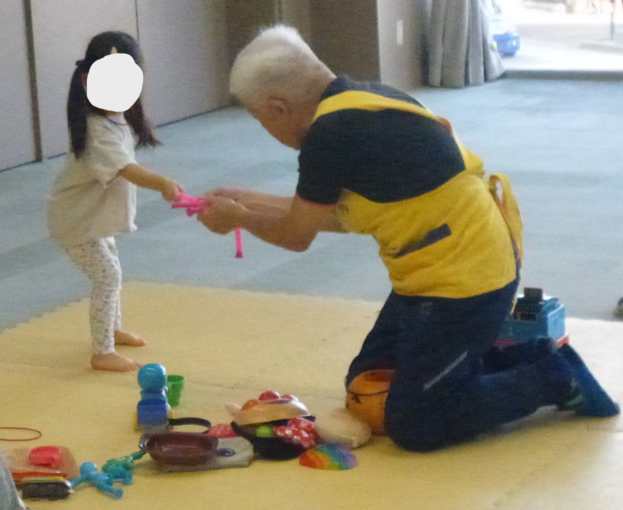 こども1名と保育者