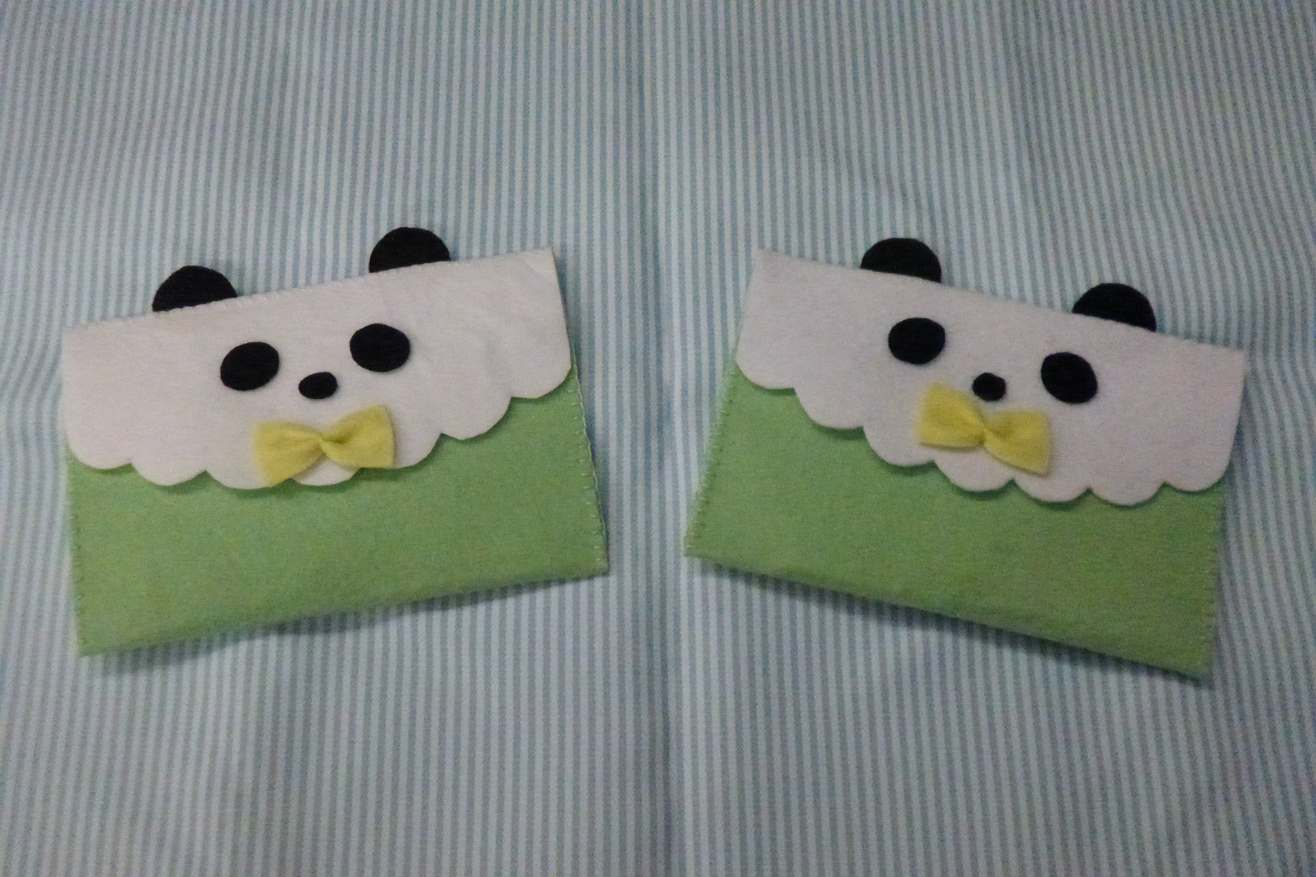 完成品パンダのポーチ 完成品パンダのポーチ